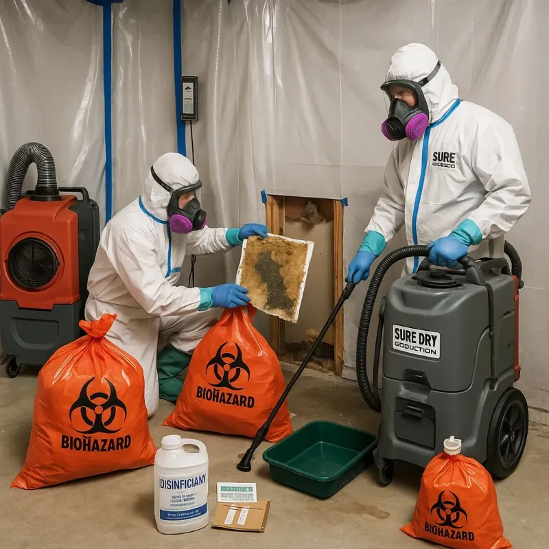 Contaminated Water Handling Protocols process in Monfort Heights, OH